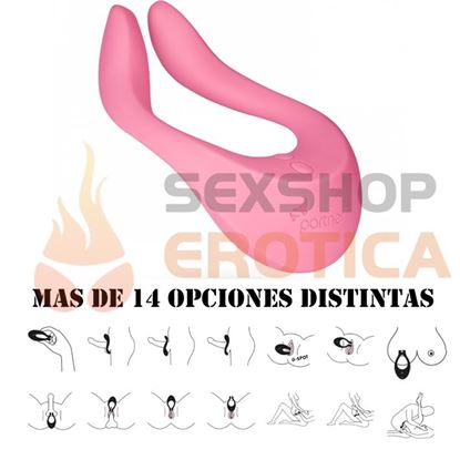 Estimulador vibrador multifuncional con carga usb